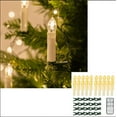 thumbnail image 1 of Guirnalda de luces navideñas con 20 velas LED color crema con clip para árbol oso de fresa  Electrónica, 1 of 5