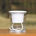 thumbnail image 2 of Transparent Self-Watering Plant Flower Pot PP Resin Home Garden Decor, 2 of 6