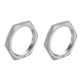 thumbnail image 1 of 2 Pcs Cast Pipe Fitting Hex Locknut, 304 Stainless Steel Hex Lock Nut 2" Female Thread (DN50), 1 of 5