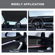 FANOTEK Auto Headliner Replacement Fabric Polyester Foam Backing for Car/Truck/SUV/RV Roof, Tube Packaging - Home Repair/DIY Headliner Material 40*60in,Black