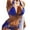 Blue, variant on Women 2PCS Shiny Diamond Bikini Set Tankini Sexy Bra Swimsuit Praty Bathing Suit