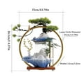 thumbnail image 2 of Indoor Water Fountain with Mist, 14" Tall Zen Indoor Waterfall Fountain with Round LED Light, Mist Maker and Incense Holder, Zen Meditation Decoration for Home Office, 2 of 7