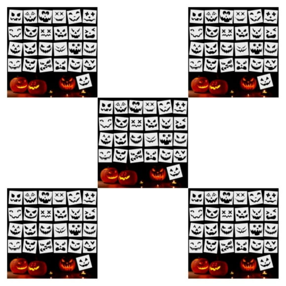 bedienty 25pack/lot Memorable Halloween Decor With Professional Stencils Apposite Size 5Set
