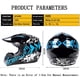 thumbnail image 5 of Casco de motocross SPARK DOT Full Face Blue para hombre y mujer, 5 of 6