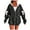 Black-c, variant on Sexlip Women's Zip Up Hooded Jacket Casual Long Sleeve Sweatshirts Fall Coat Outerwear Windbreaker with Pockets Black XXL