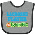 thumbnail image 3 of Inktastic Lacrosse Player in Training Boys or Girls Baby Bib, 3 of 4