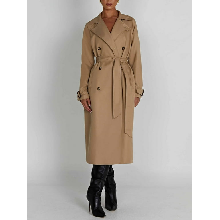 Women Trench Coats Double-Breasted Spring and Fall Fashion Women Trench Coats Double-Breasted Spring and Fall Fashion