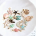 thumbnail image 3 of Coofit 30PCS Jewelry Charm Alloy Shell Conch Starfish Bracelet Charm Necklace Charm, 3 of 10