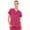 Fuchsia, variant on Mini Marilyn Women's 4-Way Stretch V-Neck 3 Pocket Scrub Top