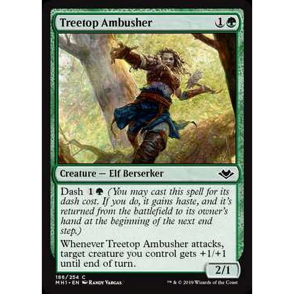 MtG Modern Horizons Common Treetop Ambusher (Foil) #186