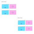 thumbnail image 2 of Redempat 4pcs/10pcs Masks Storage Box PP Portable Holder Organizer Face Masks Container Reusable Ouutdoor Dustproof Case 2*blue+2*pink 2Set, 2 of 6