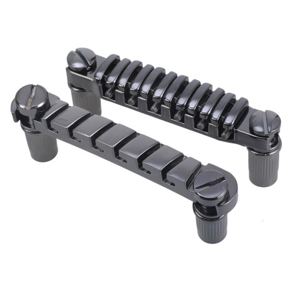 Tibvox Guitar Bridge Top Hanging String Individual Saddles Guitar Bridge Tailpiec