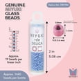 thumbnail image 3 of Miyuki Delica Seed Beads – Size 11/0 (1.6 mm), DB1784, White Sapphire AB, 7.2 g, Approx. 1440 Beads, 3 of 7