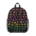 thumbnail image 3 of Rainbow Puppy Backpack Backpack for School,Cute School Bag,Schoolbag with Adjustable Shoulder Straps & Padded Back,13.8"x11.4"x6", 3 of 6