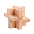 thumbnail image 2 of Hot!Wooden Brain Teaser Puzzles, Interlocking Games for IQ Test, Intellectual 3D Assembling Educational Toy Set, 2 of 7