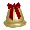 thumbnail image 1 of Campana navideña inflable grande de PVC decorativa multifuncional para Navidad. Oro único, 1 of 9