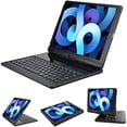 thumbnail image 1 of ccwonima iPad pro 12.9 case with Keyboard 2017 2nd 2015 1st Generation, 360 Rotatable Wireless Folio 180 Swivel Stand Hard Cover Auto Sleep Wake up, 1 of 1