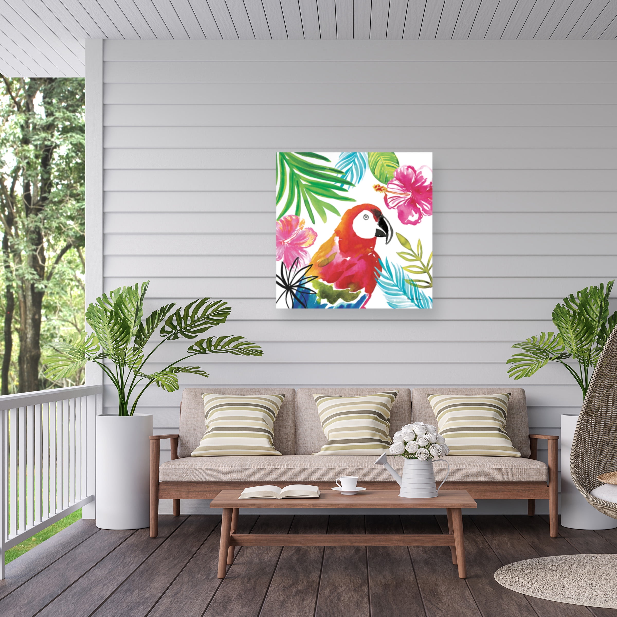 Farida Zaman 'Tropicana III' Outdoor Canvas 24x24