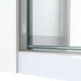 thumbnail image 4 of Alliance Swing 30 - 31 in. W x 72 5/8 in. H Semi-Frameless Swing Shower Door in Brushed Nickel and Clear Glass, 4 of 5