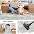 thumbnail image 4 of x Washable Area Rug for Living Room Bedroom Cream Neutral Carpet Low Pile Soft Thin Tapis Salon Abstract Modern Vacuumable Lightweight Large Throw Rug for Dining Room Kitchen, 4 of 8