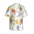 thumbnail image 2 of Daiia Cartoon Monkey Hawaiian Shirt for Men Gentle Cotton Regular Short Sleeve Casual-XX-Large, 2 of 9