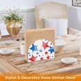 thumbnail image 5 of Blue Red Stars Napkin Holder for Table Clear Napkin Stand Paper Holder Acrylic Organizer Dispenser Napkins for Dinner Kitchen Restaurant Room, 5 of 8