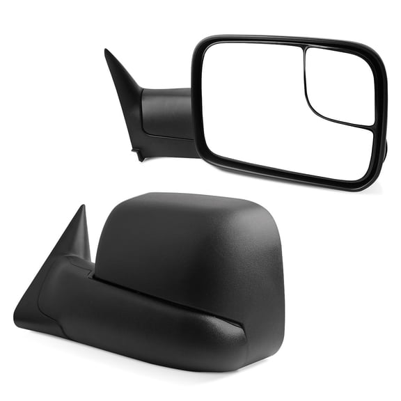 Ledkingdomus Power Tow Mirrors Fold for 1994-1997 Dodge Ram 1500 2500 3500 Flip Up Left Right