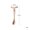 Pink, variant on Zinc Alloy Eye Cream Spoon - Durable and Hygienic Makeup Tool for Facial Massage and Application