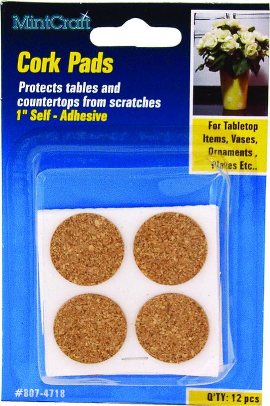 60 PIECE MIXED IN THE BAG SELF-ADHESIVE CORK DISCS 12mm 19mm 25mm FURNITURE PADS 