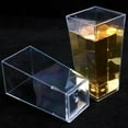 thumbnail image 2 of Tall Square Clear Plastic Dessert Cup for Serving Tasting Party Desserts, Appetizers, and Small Portions - Disposable Shot Glass Shooter Cups, Appetizer Bowls Trifle Bowl Tumbler Shooter, 2 of 6