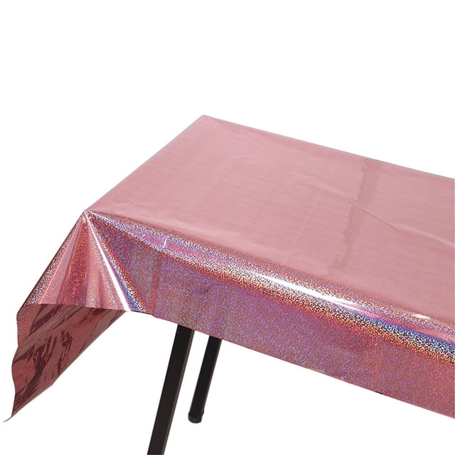Mantel de fiesta Mantel de oro rosa Suministros de fiesta Mantel de interior Wmkox8yii HFSH4889
