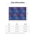 thumbnail image 5 of Honeii Ireworks In The Night Sky print throw blanket, crafted from cozy cotton flannel, offers versatile home decor as a bedding suitable for all seasons.-60"x50", 5 of 6