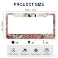 thumbnail image 3 of Pink Bunny With Flowers License Plate Frame 2 Pieces Easter Gifts License Plate Cover Frame for Women Men US Vehicles Standard 2 Holes Quality Aluminum License Plate Cover, 3 of 6