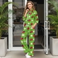 thumbnail image 3 of SCRAWLGOD St. Patrick's Day Ladybug Four Leaf Clover Daisy Spot Green Lounge Sets for Women Sweatsuit Turtleneck 2 Piece Outfits Sweatshirt Wide Leg Sweatpants Fashionable Tracksuit Matching Set, XS, 3 of 7