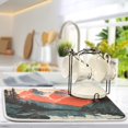 thumbnail image 2 of Yayeee Dish Drying Mat for Kitchen Counter Ultra Absorbent Easy Clean Pad 24x18", Mountains at Dawn, 2 of 7