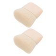thumbnail image 1 of FOMIYES 2Ud Brochas Pequeñas De Maquillaje Para Con Beige, 1 of 6