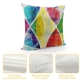 thumbnail image 4 of Orinice Circles Lines Abstract Design Graphic Decorative Throw Pillow Cover 20x20in, 4 of 5