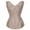 Beige, variant on Fesfesfes Women Vintage Gothic Bodysuit Party Corset Lace Up Slim Fit Corset Bustier Tube Tops Tops on