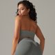 thumbnail image 1 of Ropa de yoga de cuatro piezas con alta elasticidad y espalda de belleza de color sólido, sujetador deportivo para correr, pantalones de yoga y fitness para mujer, 1 of 6