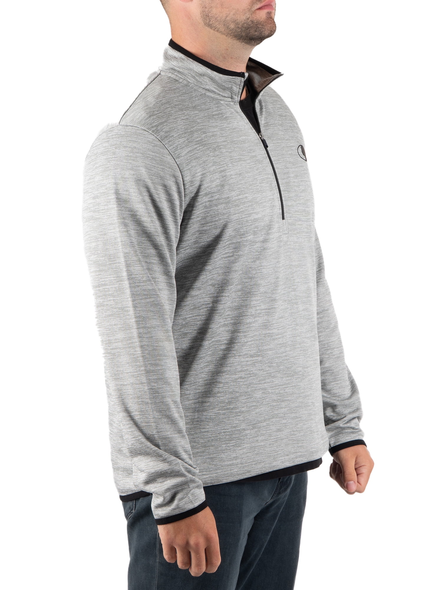 Mossy Oak Men's Fleece Quarter Zip Pullover Sweatshirt, Sizes S-2XL