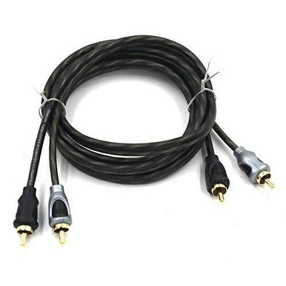 Deejay LED 6' RCA to RCA Copper Audio Cable Entry Level