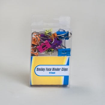 smiley binder clips