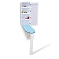 thumbnail image 3 of White Wall Mount Ironing Board Center Cabinet with Mirror and Storage Shelves, 3 of 7