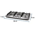 thumbnail image 3 of Parrilla de gas empotrable 5 quemadores, acero inox, Foset Foset PAGA-5EX, 3 of 3