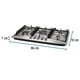 thumbnail image 3 of Parrilla de gas empotrable 5 quemadores, acero inox, Foset Foset PAGA-5EX, 3 of 3