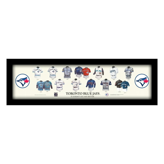 Toronto Blue Jays Cooperstown Collection Framed Uniform Heritage Art Print