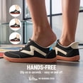 thumbnail image 4 of Sosenfer Barefoot Shoes Women,Wide Toe Box Zero Drop Womens Shoes,Slip on Shoes Woman Non-Slip Lightweight Walking Shoes,Casual Sneakers for Women Black Size 6, 4 of 9