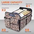thumbnail image 4 of SUMMIT-Trunk Organizer, Collapsible Trunk Organizers and Storage, Car Accessories for Women and Men, Multi-Compartment Trunk Storage Organizer for SUV, Car, Mini-Van, Leopard Print, 4 of 18