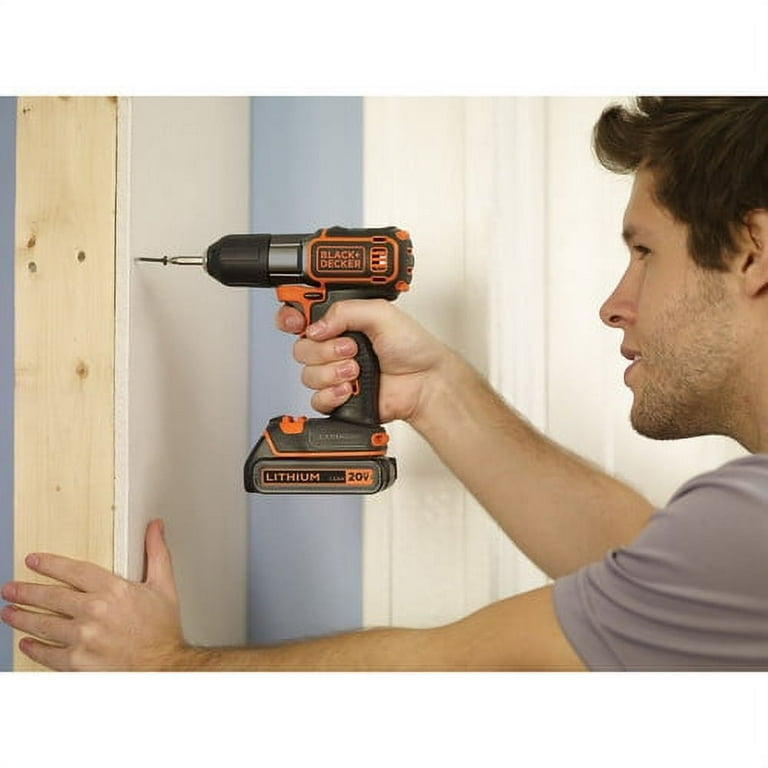 BLACK+DECKER 20V MAX Cordless Drill/Driver (BDCDD120C),Pack of 1