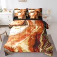 thumbnail image 1 of YST Marble Comforter Set, 7-Piece, Modern Abstract, Full, Stone Pattern, Watercolor, Foil Print, 1 of 4
